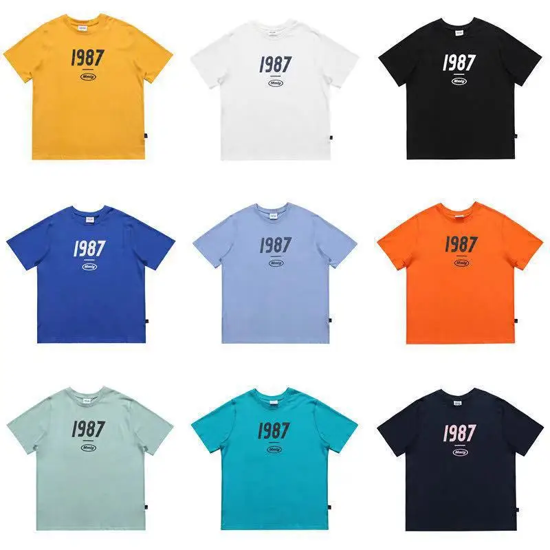 New Large Mm LG Fashion Brand Spring and Summer Nine Color Loose Cotton Men's and Women's Casual Short Sleeve T-Shirt Couple
New Large Mm LG Fashion Brand Spring and Summer Nine Color Loose Cotton Men's and Women's Casual Short Sleeve T-Shirt Couple