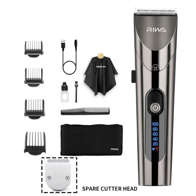 Riwa Barber Hair Trimmer LED Screen Washable Electric Clipper Rechargeable Professional Hair Machine Trimmer For Men Beard
Riwa Barber Hair Trimmer LED Screen Washable Electric Clipper Rechargeable Professional Hair Machine Trimmer For Men Beard