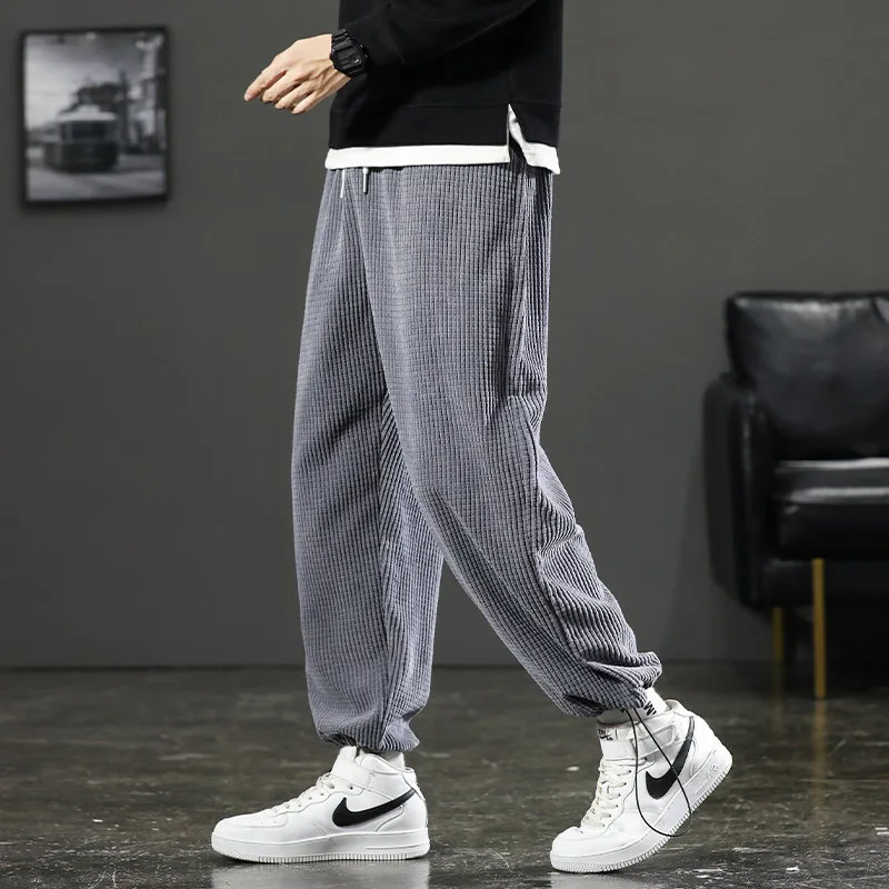 2021 Man Casual Tie Leg Straight Pants Woman Corduroy Solid Color Oversize Trousers Man Warm Korean Streetwear Pants 6 Color
2021 Man Casual Tie Leg Straight Pants Woman Corduroy Solid Color Oversize Trousers Man Warm Korean Streetwear Pants 6 Color