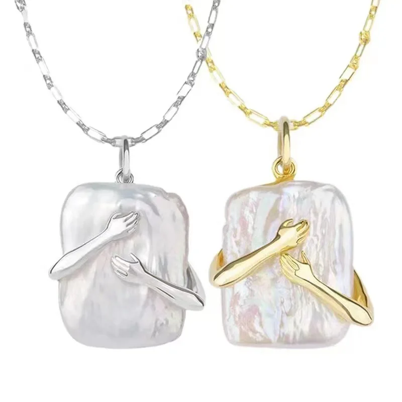Lover Hand Hugging Pendant Gold Silver Color Chain Necklace Jewelry Choker Couple Necklaces For Women Men Lady Female Male Gift
Lover Hand Hugging Pendant Gold Silver Color Chain Necklace Jewelry Choker Couple Necklaces For Women Men Lady Female Male Gift