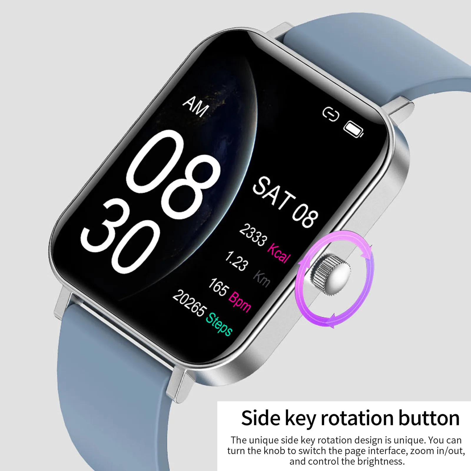CF82 Smart Watch Multifunction Fashion Multiple Sports Modes 1.69-in Big Screen Smartwatch Waterproof Wristwatch Men Women#g3
CF82 Smart Watch Multifunction Fashion Multiple Sports Modes 1.69-in Big Screen Smartwatch Waterproof Wristwatch Men Women#g3