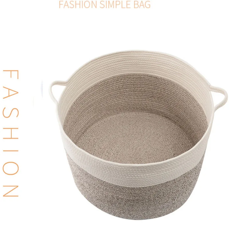 Minimalist Household Sundries Clothes Toys Portable Cotton Rope Storage Basket Woven Debris Storage Basket Fabric Storage Basket
Minimalist Household Sundries Clothes Toys Portable Cotton Rope Storage Basket Woven Debris Storage Basket Fabric Storage Basket