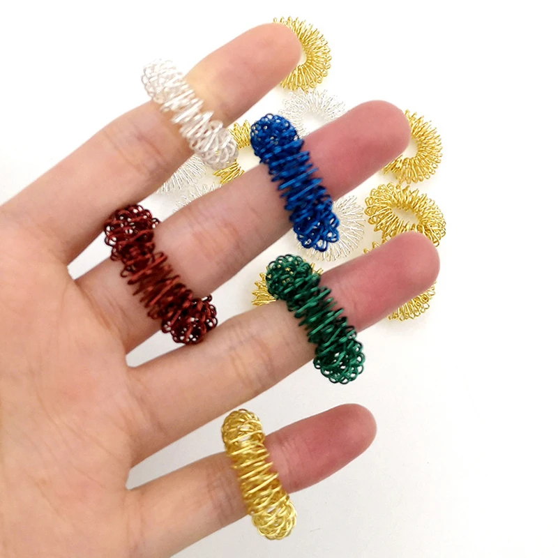 Decompression Massage Ring Finger Ring Mini Fingertip Spring Massager Antistress Toy
Decompression Massage Ring Finger Ring Mini Fingertip Spring Massager Antistress Toy