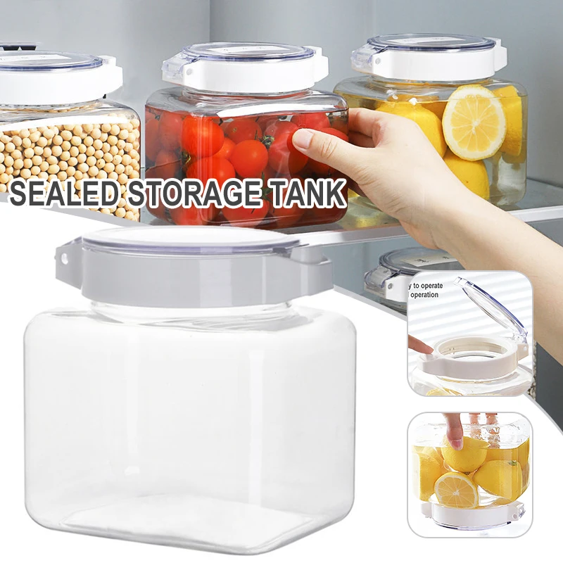 Plastic Airtight Food Container Sealing Storage Canister With Lid Cereal Seasoning Jar Sealed Flour Tank Kitchen Supply Cozinha
Plastic Airtight Food Container Sealing Storage Canister With Lid Cereal Seasoning Jar Sealed Flour Tank Kitchen Supply Cozinha