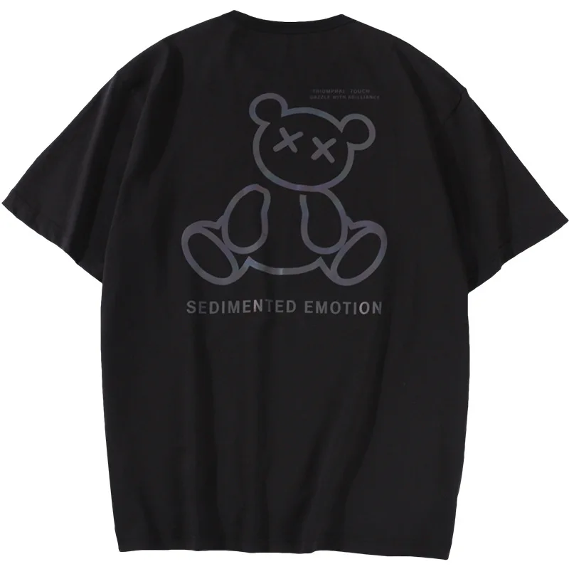 2021 summer new short-sleeved T-shirt male loose casual bear pure cotton couple white shirt five-point sleeves
2021 summer new short-sleeved T-shirt male loose casual bear pure cotton couple white shirt five-point sleeves