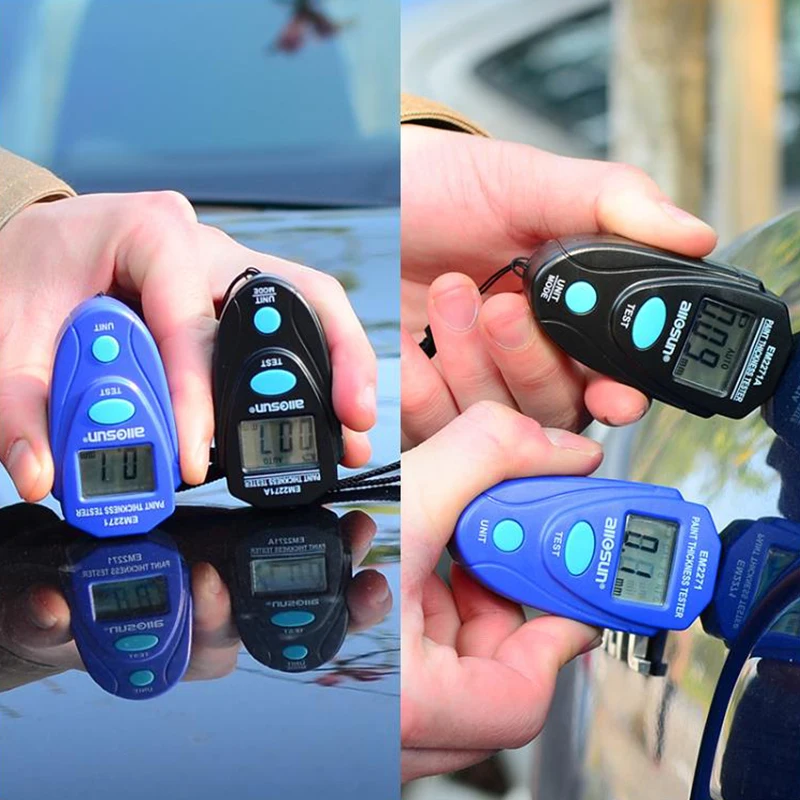 EM2271 портативный 0 ~ 2 мм Толщиномер покрытия для автомобильной краски пленки