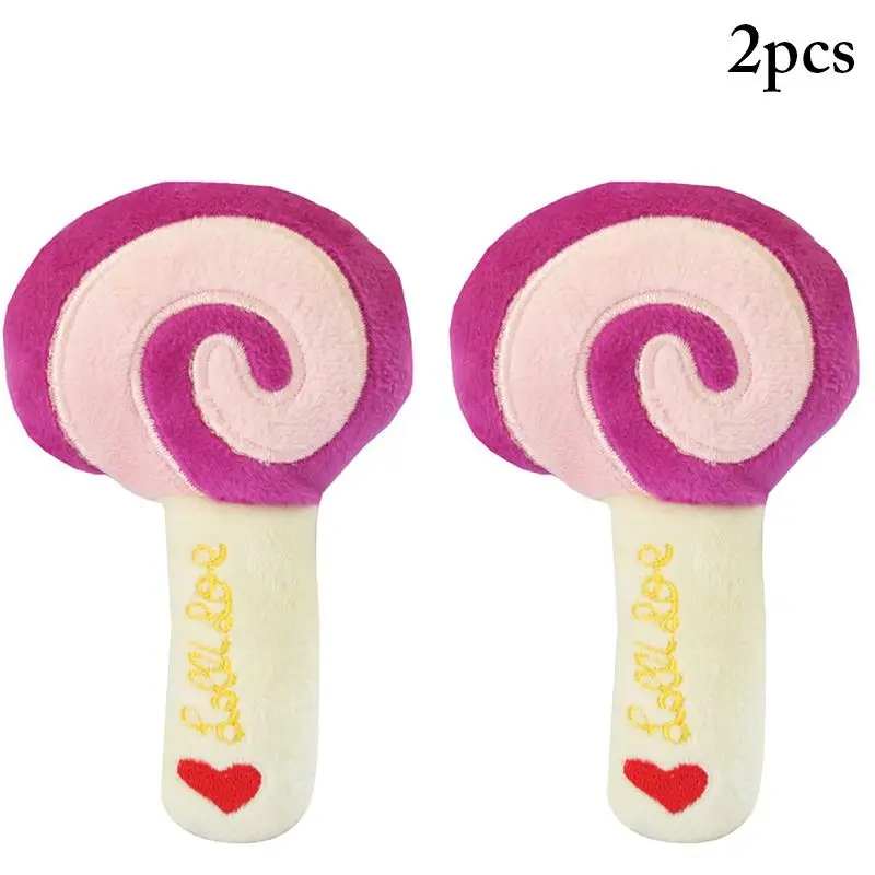 2PCS Pet Toy Lollipop Bite Resistant Plush Squeaky Toy Doggy Kitten Chewing Toy Interactive Tools Pet Supplies
2PCS Pet Toy Lollipop Bite Resistant Plush Squeaky Toy Doggy Kitten Chewing Toy Interactive Tools Pet Supplies
