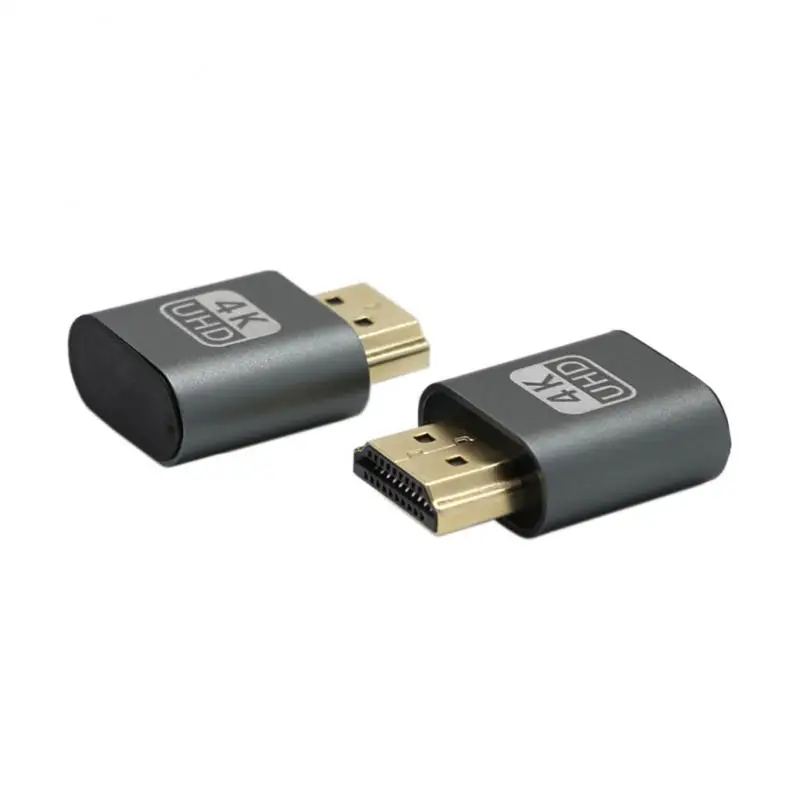 

1 шт., адаптер виртуального дисплея VGA, совместимый с HDMI, 1,4 DDC EDID, муляж штепсельной вилки, Безголовый призрак, Фотокарта, блокировка пластины