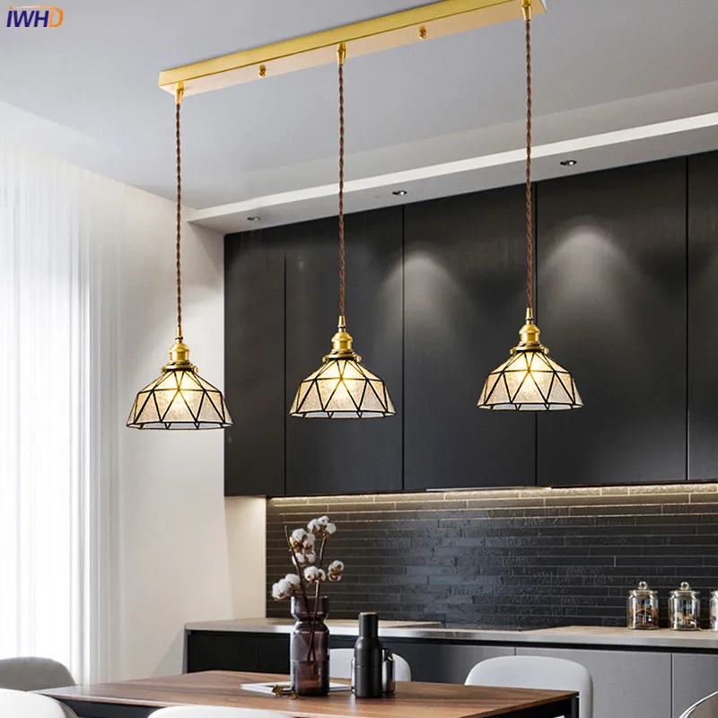 IWHD Nordic Style Modern LED Pendant Lamp Beside Bedroom Restaurant Bar Glass Copper Vintage Pendant Lights Fixtures Luminaria
IWHD Nordic Style Modern LED Pendant Lamp Beside Bedroom Restaurant Bar Glass Copper Vintage Pendant Lights Fixtures Luminaria