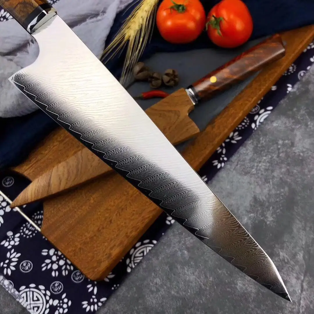 Utility Knife 67 layers VG10 Damascus Stainless Steel Japan Chef Knife Kitchen Cook Knives Best Quality Ebony handle
Utility Knife 67 layers VG10 Damascus Stainless Steel Japan Chef Knife Kitchen Cook Knives Best Quality Ebony handle