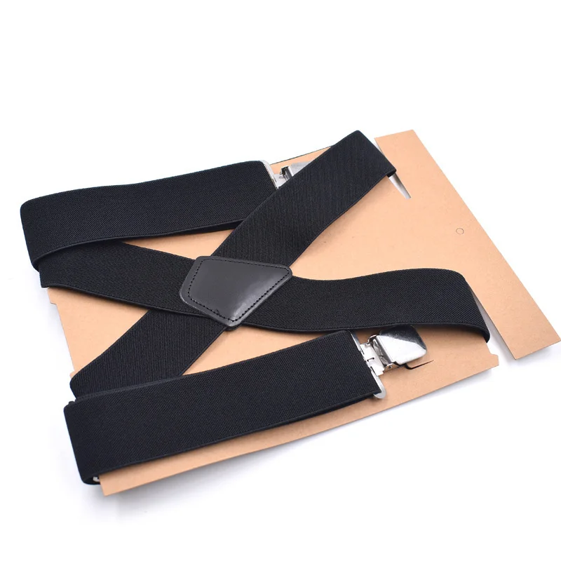 50mm Wide Elastic Adjustable Men Trouser Braces Suspenders X Shape with Strong Metal Clips Ceinture Homme Cinturones Hombre 
50mm Wide Elastic Adjustable Men Trouser Braces Suspenders X Shape with Strong Metal Clips Ceinture Homme Cinturones Hombre