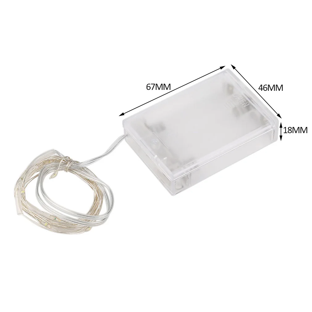 5M 50 LED Silver Wire String Light Fairy Lamp Christmas Holiday Wedding Party Decor Lighting 3AA Battery Operated Lights 9 Color 
5M 50 LED Silver Wire String Light Fairy Lamp Christmas Holiday Wedding Party Decor Lighting 3AA Battery Operated Lights 9 Color