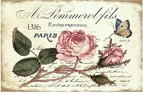 Tin Signs Pink Rose French Paris Metal Sign for Bedroom Cafe Home Bar Pub Coffee Beer Kitchen Bathroom Funny Wall Decor
Tin Signs Pink Rose French Paris Metal Sign for Bedroom Cafe Home Bar Pub Coffee Beer Kitchen Bathroom Funny Wall Decor