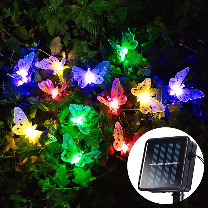12/20 Pcs Solar Fiber Optic Butterfly Led Light String Insect Lantern Garden Villa Terrace Decoration Rainproof Landscape Light
12/20 Pcs Solar Fiber Optic Butterfly Led Light String Insect Lantern Garden Villa Terrace Decoration Rainproof Landscape Light