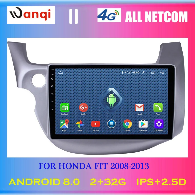 4G Lte все Netcom 10 1 дюймов полный сенсорный экран Android 8 0 gps навигация для Honda FIT JAZZ 2008-2013