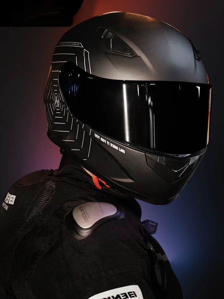 

Мотоциклетный шлем GY для мужчин, теплый серый защитный шлем на все лицо, всесезонный, с Bluetooth, для электромобиля