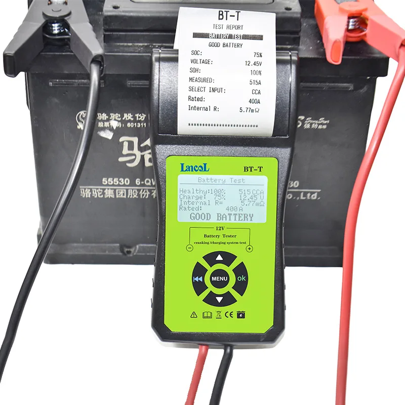 Lancol BT-T Car Battery Tester Car Batteries Measure Tool with Printer Multilanguage Automotive Power System Diagnostic Meter
Lancol BT-T Car Battery Tester Car Batteries Measure Tool with Printer Multilanguage Automotive Power System Diagnostic Meter