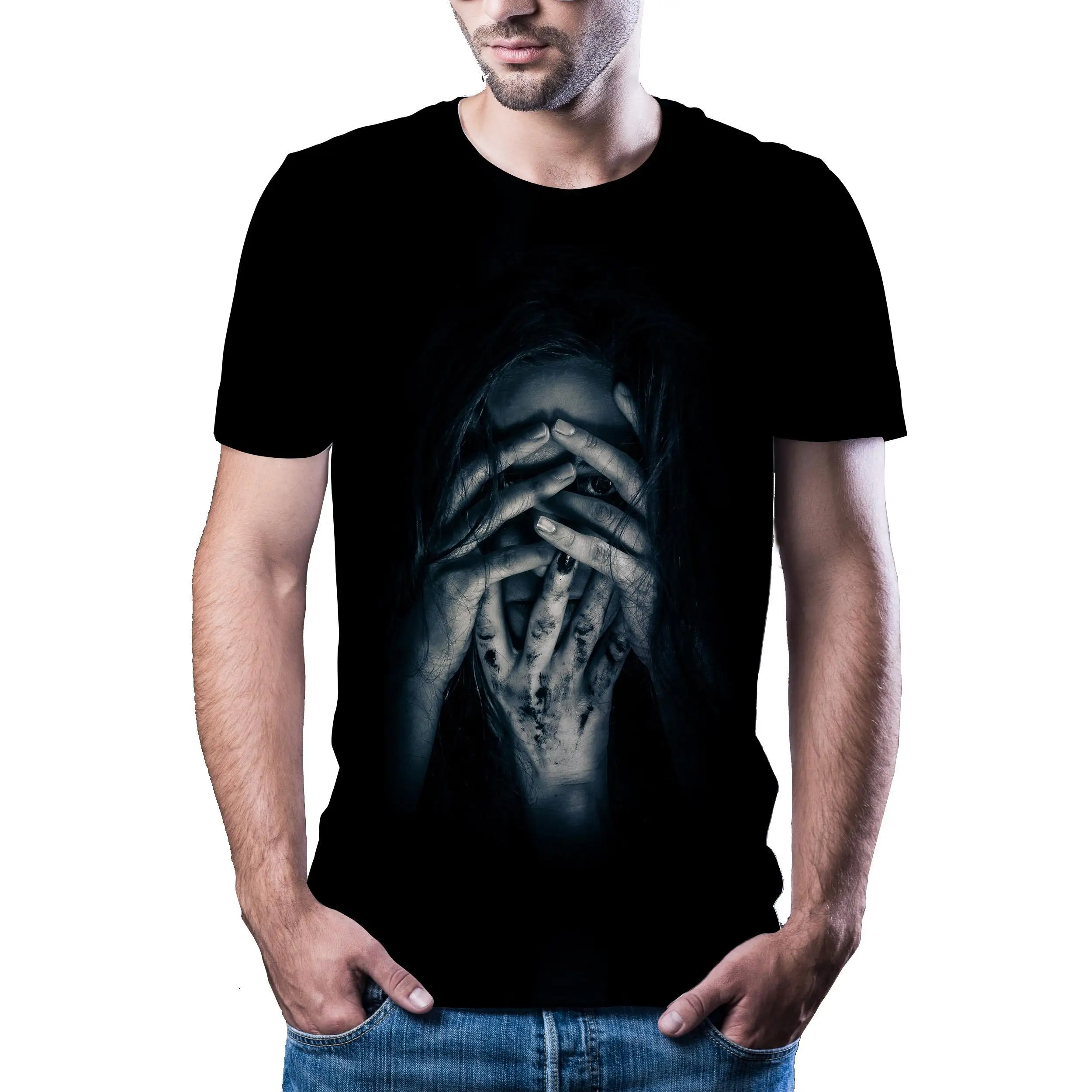 New T -Shirt Men 'S High -Quality Men'S T-Shirt Anime Short-Sleeved 3d Character Printing Men'S T-Shirt Fashion Cool T-Shirt Men