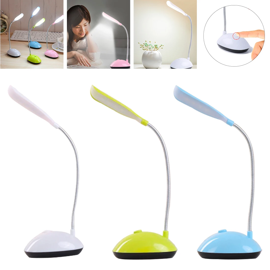 Lamp LED Lamp Table Desk Lamp Reading Lamp Foldable Dimmable AA Battery Powered Table Light 4 LED Portable Lamp Flexo Book Light
Lamp LED Lamp Table Desk Lamp Reading Lamp Foldable Dimmable AA Battery Powered Table Light 4 LED Portable Lamp Flexo Book Light