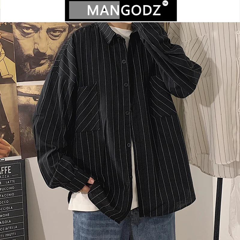 Striped Shirts for Men 2021 Spring Summer Casual Long Sleeve Shirt Vintage Loose Street Tops Harajuku Lapel Camisa Masculina
Striped Shirts for Men 2021 Spring Summer Casual Long Sleeve Shirt Vintage Loose Street Tops Harajuku Lapel Camisa Masculina