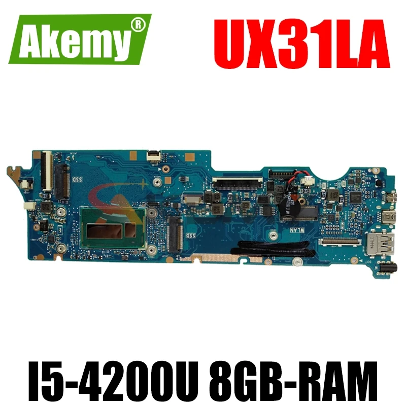 Akemy UX31LA материнская плата для ноутбука ASUS ZenBook UX31LA UX31L оригинальная материнская плата 8GB-RAM I5-4200U Процессор
Akemy UX31LA материнская плата для ноутбука ASUS ZenBook UX31LA UX31L оригинальная материнская плата 8GB-RAM I5-4200U Процессор