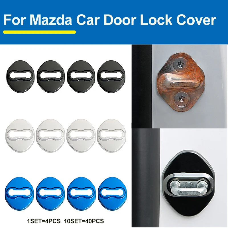 4pcs 40pcs Car Decoration Stainless Steel Auto Car Door Lock Case Protective for CX-5 CX-7 CX-9 RX8 1 2 3 7 MPV MX5 Accessories
4pcs 40pcs Car Decoration Stainless Steel Auto Car Door Lock Case Protective for CX-5 CX-7 CX-9 RX8 1 2 3 7 MPV MX5 Accessories