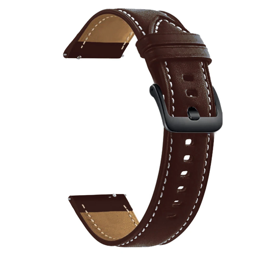 22mm Leather Strap Watchband Wristband For Xiaomi MI Watch Color Wriststrap Quick Releas Bracelet Amazfit GTR 2e / 47mm - купить по