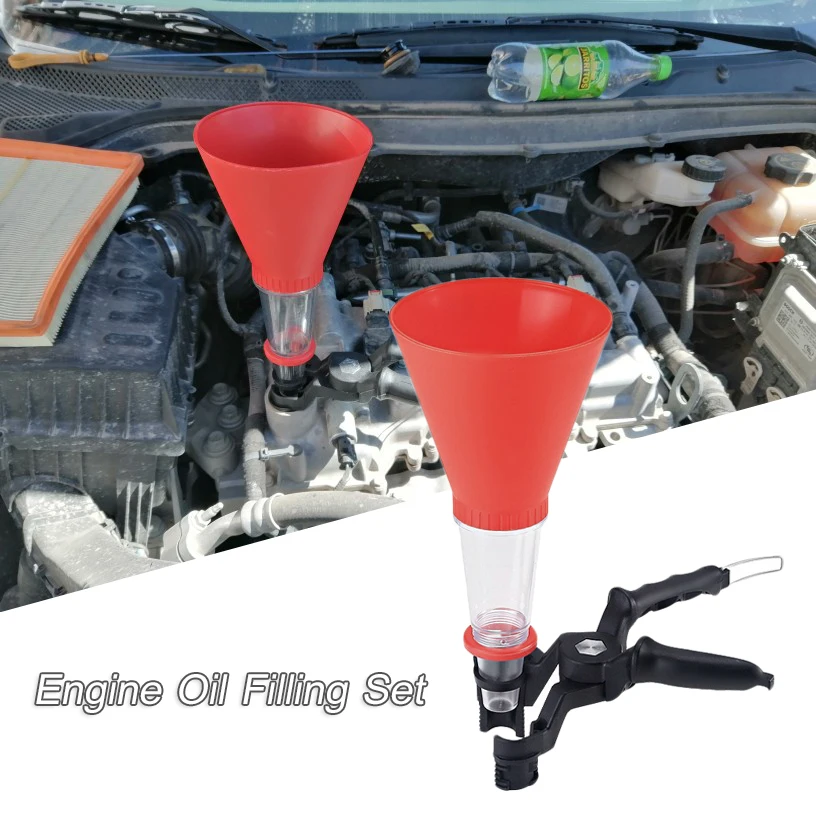 Universal Engine Oil Filling Funnel Set Car Motorcycle Gasoline Oil Filling Tools Adjustable Refueling Funnel Holding Clamp
Universal Engine Oil Filling Funnel Set Car Motorcycle Gasoline Oil Filling Tools Adjustable Refueling Funnel Holding Clamp
