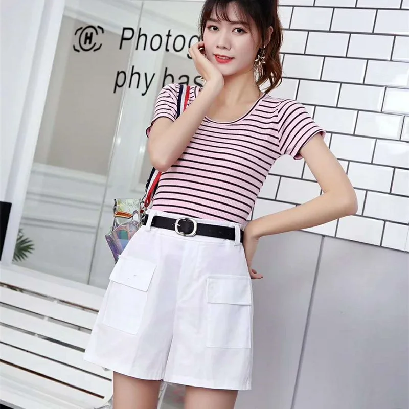 2019 Stretch High Waist Shorts Ladies Summer Tooling Wide Leg Shorts Retro Sexy Cotton Street Shorts Rk
2019 Stretch High Waist Shorts Ladies Summer Tooling Wide Leg Shorts Retro Sexy Cotton Street Shorts Rk