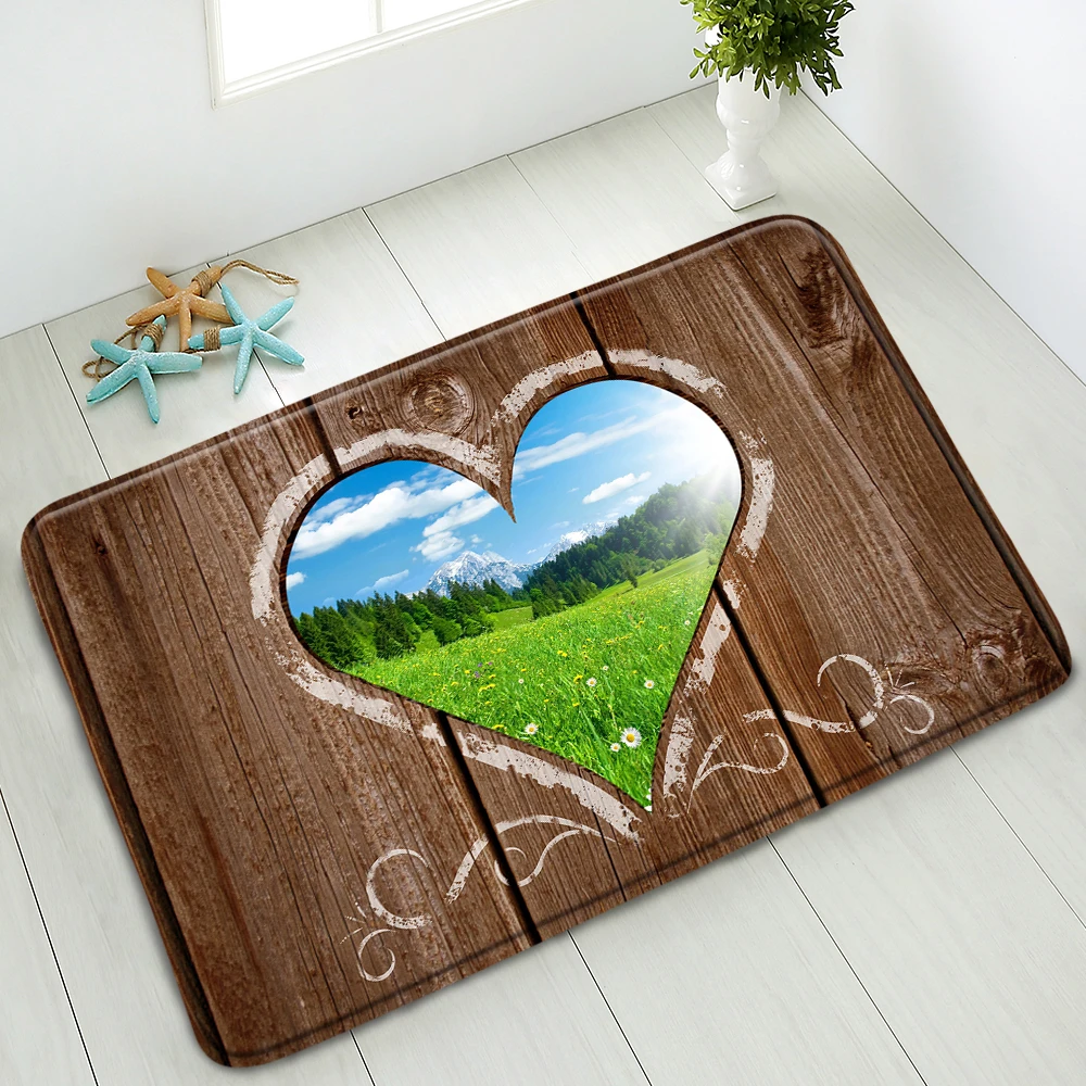 Anti-Slip Bath Mats Retro Wood Board Creative Love Scenery Bedroom Kitchen Doormat Indoor Floor Mat Absorbent Carpet Washable
Anti-Slip Bath Mats Retro Wood Board Creative Love Scenery Bedroom Kitchen Doormat Indoor Floor Mat Absorbent Carpet Washable