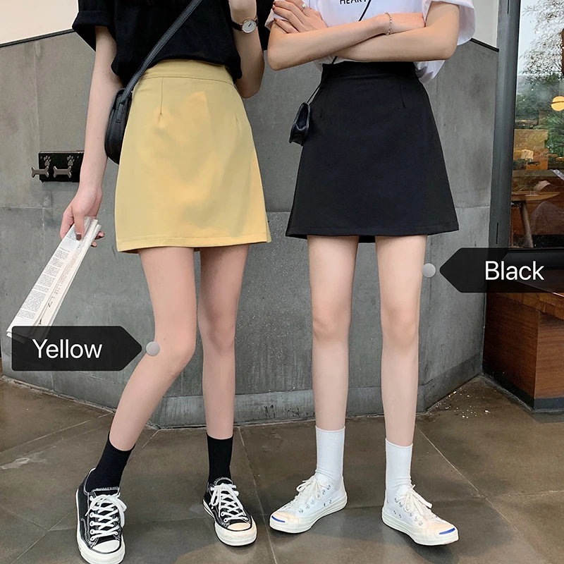 Half-length skirt female spring 2021 new Korean version of the high-waist thin A-line skirt black short skirt
Half-length skirt female spring 2021 new Korean version of the high-waist thin A-line skirt black short skirt