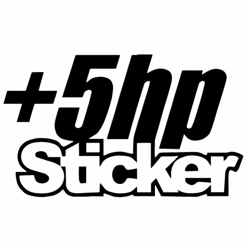 Car Sticker +5 HP Sticker Vinyl Decal JDM Truck Window Funny Drift Black/Silver 12.5X7.4CM
Car Sticker +5 HP Sticker Vinyl Decal JDM Truck Window Funny Drift Black/Silver 12.5X7.4CM