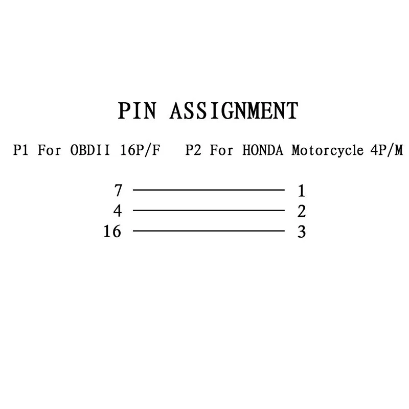 OBD2 to 4 Pin Diagnostic Adapter Cable Motorcycle Fault Detection Parts for Honda Motorbikes
OBD2 to 4 Pin Diagnostic Adapter Cable Motorcycle Fault Detection Parts for Honda Motorbikes