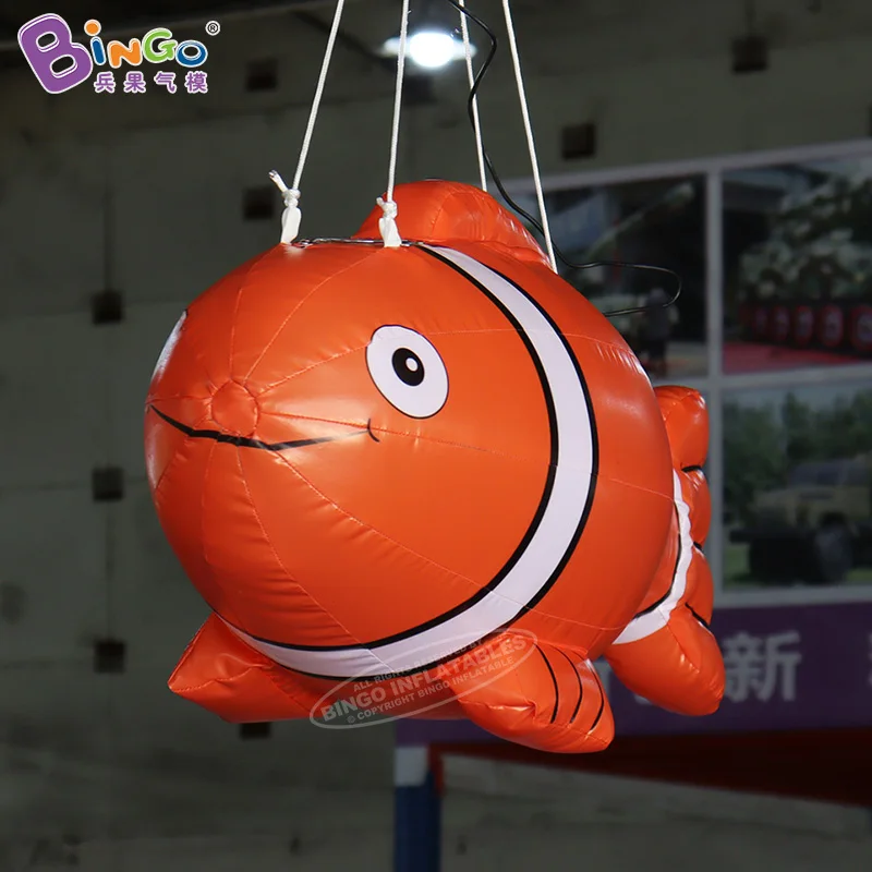 Надувная подвесная рыба-клоун длина 1 м рыбный шар для тематического