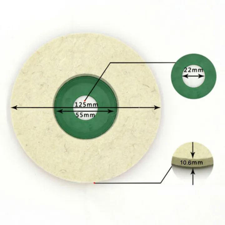 2Pcs 5inch 125mm Wool Polishing Wheel Angle Grinder Buffing Disc Grinding Sanding Pads For Glass Ceramics Stone Metal Jewelry
2Pcs 5inch 125mm Wool Polishing Wheel Angle Grinder Buffing Disc Grinding Sanding Pads For Glass Ceramics Stone Metal Jewelry