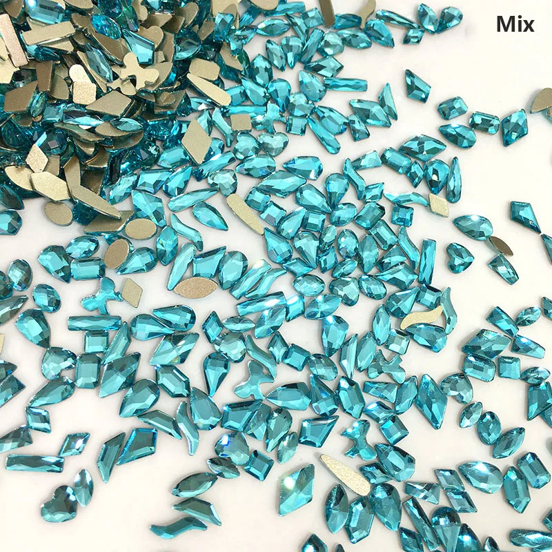 100pcs Mix Shape Lake Blue Crystal Nail Diamond Pixie Strass Rhinestones For 3D Nails Art Decorations Supplies Jewelry Rhineston
100pcs Mix Shape Lake Blue Crystal Nail Diamond Pixie Strass Rhinestones For 3D Nails Art Decorations Supplies Jewelry Rhineston