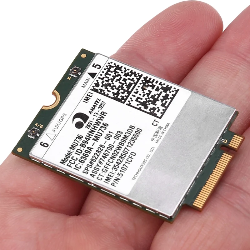 MU736 WiFi Card WWAN Card 3G Module for HP ProBook 430 440 640 645 650 655 G1 ZBook 17 EliteBook 850, 820 G1
MU736 WiFi Card WWAN Card 3G Module for HP ProBook 430 440 640 645 650 655 G1 ZBook 17 EliteBook 850, 820 G1
