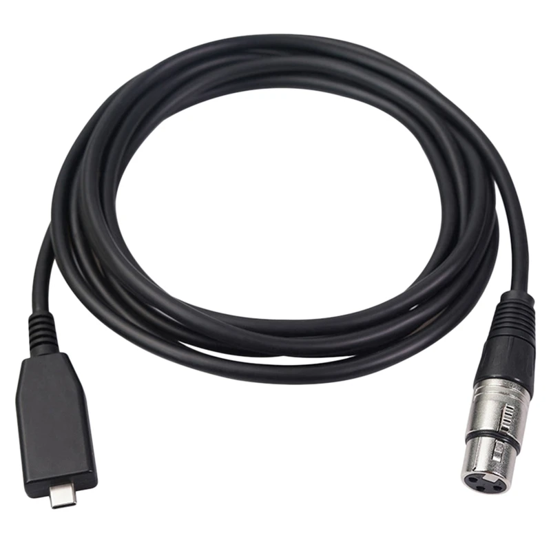 REXLIS Type-C Microphone Cable 6Ft, 3 Pin Type-C Male to XLR Female Mic Converter Cable Studio Audio Cable Connector Cords
REXLIS Type-C Microphone Cable 6Ft, 3 Pin Type-C Male to XLR Female Mic Converter Cable Studio Audio Cable Connector Cords