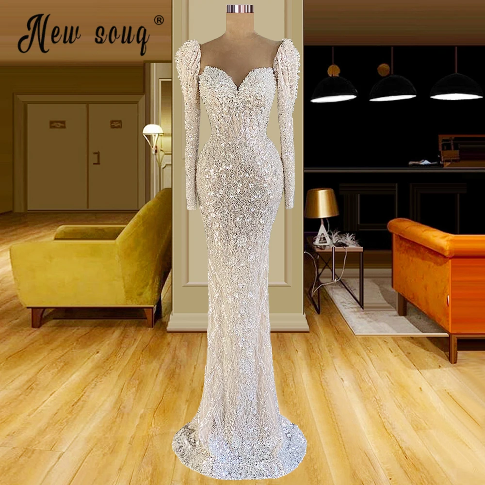 Sweetheart Long Sleeve Mermaid Wedding Dress Women Beading Bridal Gowns Elegant Formal Party Dress
Sweetheart Long Sleeve Mermaid Wedding Dress Women Beading Bridal Gowns Elegant Formal Party Dress