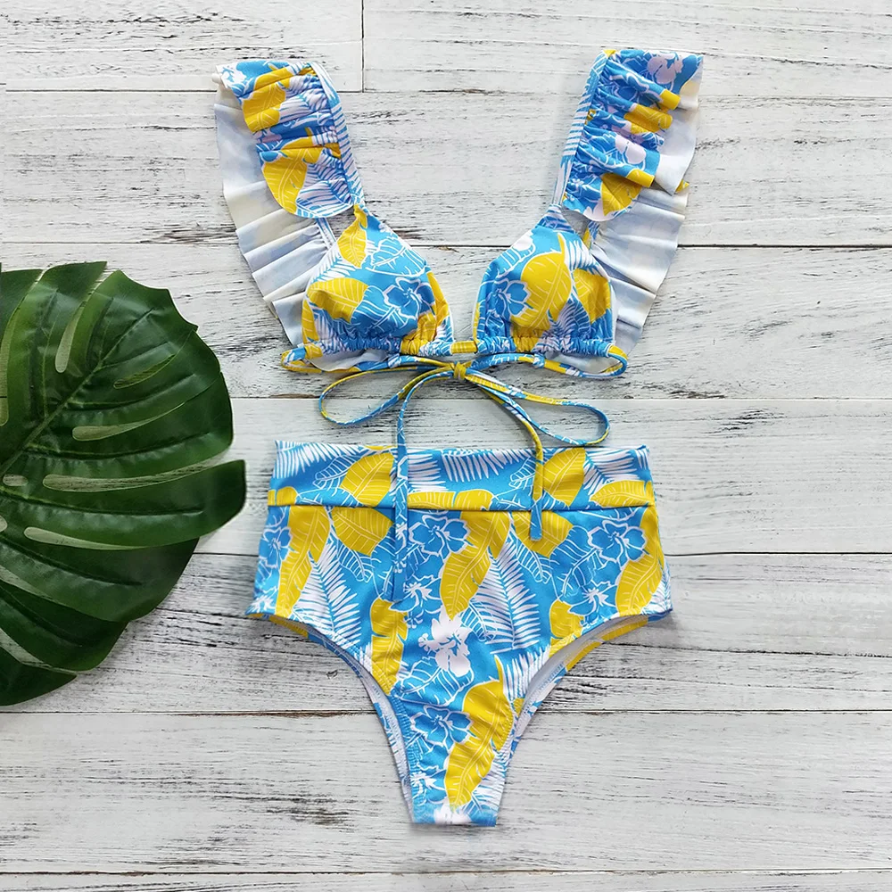 Ruffled High-Waisted Bikini Sets Print Bikinis Sexy Swimsuit Two Pieces Swimwear Women 2020 Beach Bathing Suits
Ruffled High-Waisted Bikini Sets Print Bikinis Sexy Swimsuit Two Pieces Swimwear Women 2020 Beach Bathing Suits