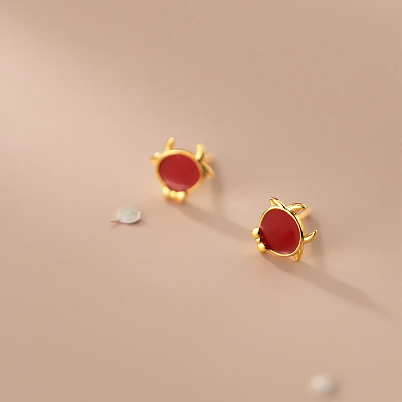 La Monada Women Silver Earrings 925 Stud Small Earrings For Girls Zodiac OX Stud Earrings Korean Women Jewelry Minimalist Female
La Monada Women Silver Earrings 925 Stud Small Earrings For Girls Zodiac OX Stud Earrings Korean Women Jewelry Minimalist Female