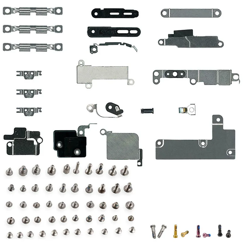 

Full Set Small Metal Internal Bracket Shield Plate Kit And Complete Screws For iPhone 6 6Plus 6s 6sPlus 7 7Plus 8G 8 Plus