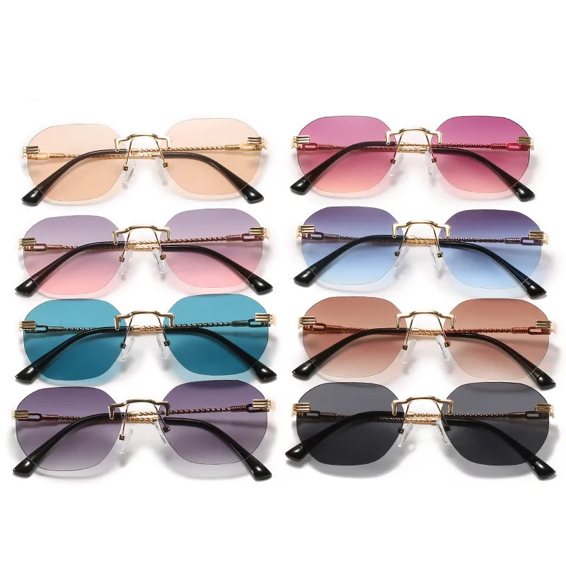 JASPEER New Retro Rimiless Sunglasses Men Vintage Sun Glasses Women Gradient Shades Frameless UV400 Classical Eyewear
JASPEER New Retro Rimiless Sunglasses Men Vintage Sun Glasses Women Gradient Shades Frameless UV400 Classical Eyewear