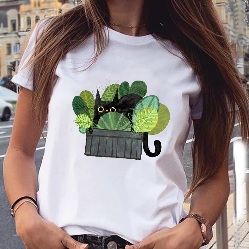 Summer Women Sweet Cartoon Cat Lovely Cute Fashion Aesthetic Animal Short Sleeve Print Lovely Clothes Tops Tees Tshirt T-Shirt
Summer Women Sweet Cartoon Cat Lovely Cute Fashion Aesthetic Animal Short Sleeve Print Lovely Clothes Tops Tees Tshirt T-Shirt