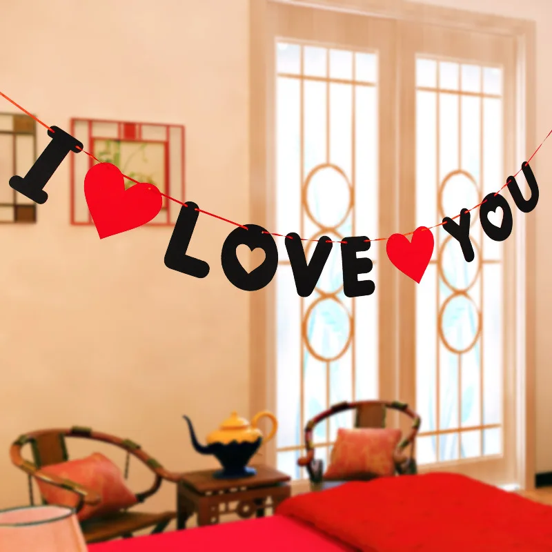 Lovely "I love you" Heart Flag Party Garland Banner Bunting Decoration Home Garden Wedding Kids Birthday Banner Party Supplies
Lovely "I love you" Heart Flag Party Garland Banner Bunting Decoration Home Garden Wedding Kids Birthday Banner Party Supplies