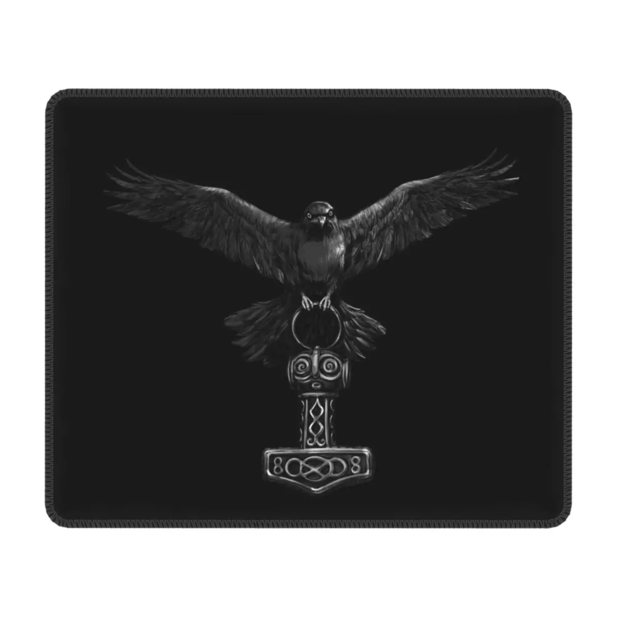 Vikings Odin Raven With Thor Mjolnir Hammer Computer Mouse Pad Mousepad Anti-Slip Rubber Norse Odin God Mouse Mat for Gaming
Vikings Odin Raven With Thor Mjolnir Hammer Computer Mouse Pad Mousepad Anti-Slip Rubber Norse Odin God Mouse Mat for Gaming
