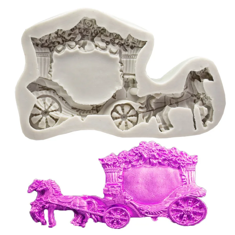 Retro Carriage Shape Silicone Fondant Chocolate Resin Aroma Stone Ornaments Soap Mold For Pastry Cup Cake Decorating 
Retro Carriage Shape Silicone Fondant Chocolate Resin Aroma Stone Ornaments Soap Mold For Pastry Cup Cake Decorating