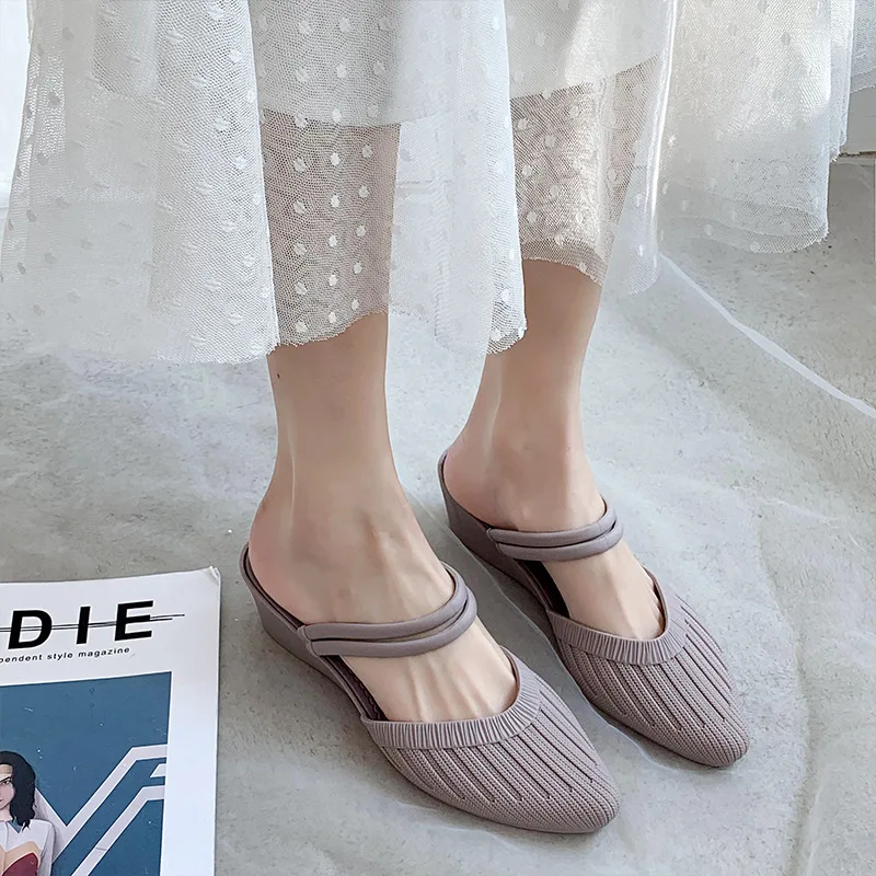 Summer 2021 Half Slippers Women's Shoes Fashion Two Wears Wedges Sandals Baotou Lazy Shoes Flip Flops Beach Slides Sandalias
Summer 2021 Half Slippers Women's Shoes Fashion Two Wears Wedges Sandals Baotou Lazy Shoes Flip Flops Beach Slides Sandalias