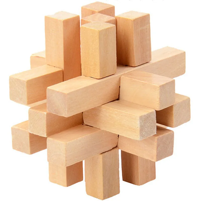 Unique Wooden Puzzles Classical Intellectual Cube Educational Toy Kongming Lock Chinese Traditional 3D DIY Model Building Kits
Unique Wooden Puzzles Classical Intellectual Cube Educational Toy Kongming Lock Chinese Traditional 3D DIY Model Building Kits