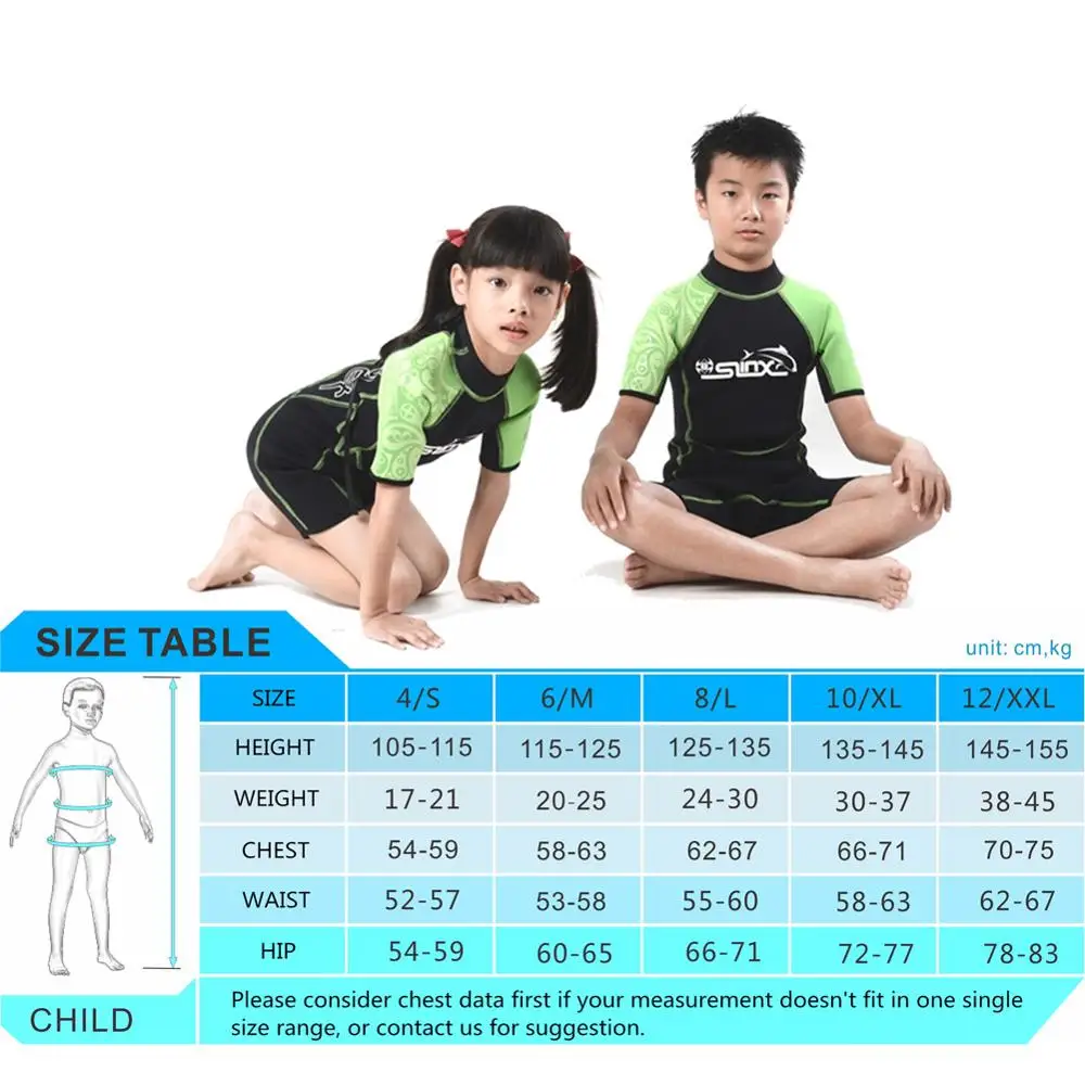 Children's Wetsuit One Piece 2.0MM Short Sleeve Swimwear Shorty Diving Suit UV Protection Swimsuit Surfing Clothes for Kids
Children's Wetsuit One Piece 2.0MM Short Sleeve Swimwear Shorty Diving Suit UV Protection Swimsuit Surfing Clothes for Kids